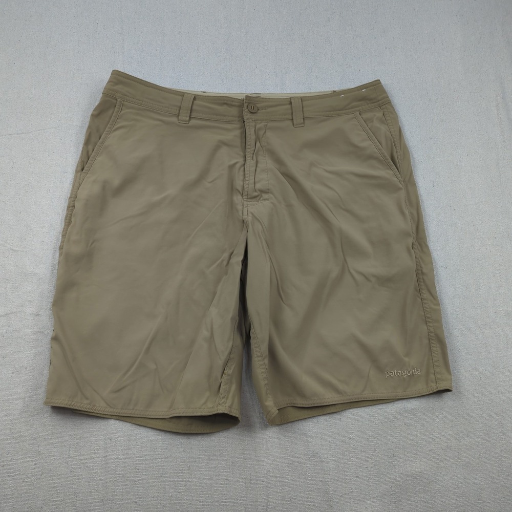 Patagonia Shorts Mens 36‎ Khaki Wavefarer Walk  Board Shorts